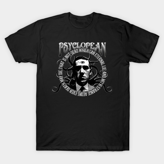 Psyclopean - Strange Aeons - Lovecraft Tentacles Dark Ambient Dungeon Synth T-Shirt by AltrusianGrace